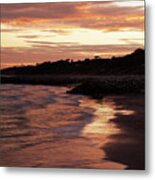 Highcliffe Beach At Sunset #4 Metal Print