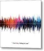 LAB NO 4 Elvis Presley Can't Help Falling in Love Song Soundwave Print Music Lyrics Poster  Metal Print