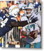 Nfl: Nov 13 Dolphins At Chargers #4 Metal Print