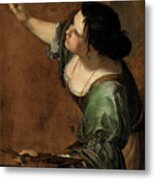Self-portrait As The Allegory Of Painting Metal Print