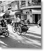 Siem Reap Cambodia Street Motorbikes #4 Metal Print