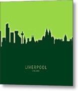 Liverpool England Skyline #40 Metal Print