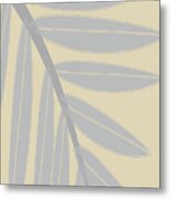 Boho Pastel Palm Leaf Abstract #5 Metal Print