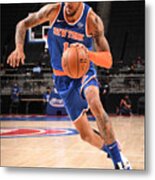 New York Knicks V Detroit Pistons Metal Print