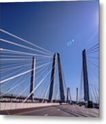 Crossing The Governor Mario M. Cuomo Bridge   #6 Metal Print