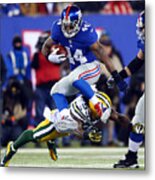 Green Bay Packers V New York Giants #6 Metal Print