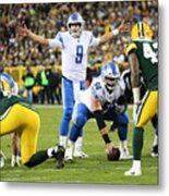 Nfl: Nov 06 Lions At Packers #6 Metal Print