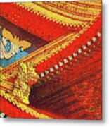 670 Bold Color Architectural Detail, National Theater, Taipei, Taiwan Metal Print