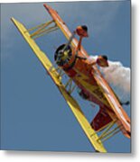 Red And Yellow Airplane #8 Metal Print