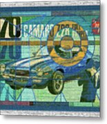 70 Chevy / Amt Camaro Metal Print