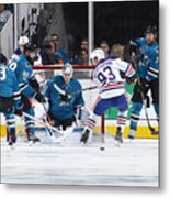 Edmonton Oilers V San Jose Sharks - Game Six #8 Metal Print