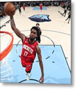 Houston Rockets V Memphis Grizzlies Metal Print