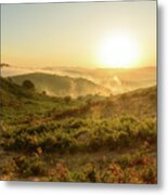 A Beautiful Golden Hour On The Nebrodi Mountains, Sicily Metal Print