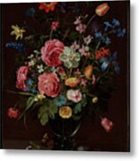 A Bouquet Of Flowers Ca. 1612 Clara Peeters Metal Print