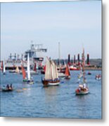 A Busy Day In Falmouth Metal Print