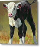 A Calf Named Princess Metal Print