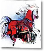 A Cantering Horse 005 Metal Print