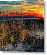 A Day Ends On The Outer Banks Metal Print