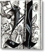 A For Alice And Wonderland Metal Print