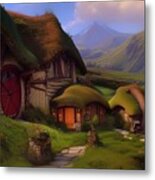 A  Hobbits Home Metal Print