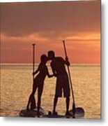 A Kiss At Sunset Metal Print