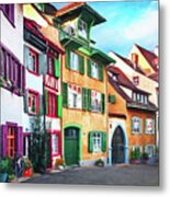 A Little Swiss Street Metal Print