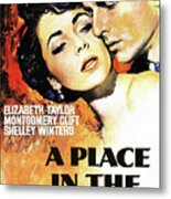 ''a Place In The Sun'' Movie Poster 1951 Metal Print