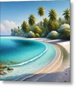 A Tropical Paradise With White Sandy Beaches And Crystal Clear Waters Metal Print