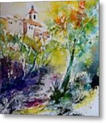 A Village In Provence Metal Print