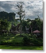 A Village In The Toraja Highlands Metal Print