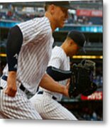 Aaron Judge And Giancarlo Stanton Metal Print