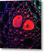 Abstract Bubbles Metal Print