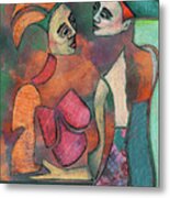 Abstract Figures Paintings - Cirque Metal Print