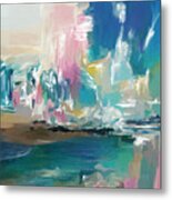 Abstract Summer By The Sea Metal Print