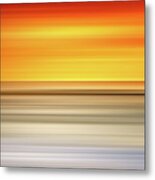 Abstract Sunset Colors Over A Seascape Metal Print