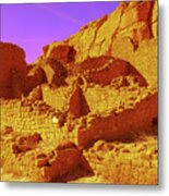 Adobe Walls In Chaco Canyon Metal Print