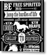 Advice From A Horse Metal Print