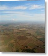 Aerial French Countryside Ix Metal Print