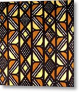 African Mud Cloth Print Metal Print