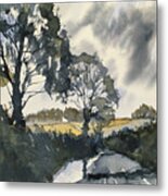 After Rain On The Road To Duggleby Metal Print