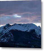 After Sunset Rocky Mountains Metal Print