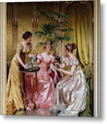 Afternoon Tea By Frederic Soulacroix Metal Print