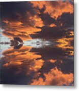 Air And Orange Light, A Journey Through Time Metal Print