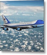 Air Force One Vc-25a Metal Print