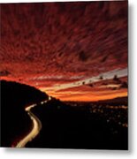 Airport Sunset Metal Print