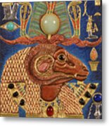 Akem-shield Of Khnum-ptah-tatenen And The Egg Of Creation Metal Print