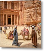 Al Khazneh Temple, Petra Metal Print