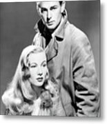 Alan Ladd And Veronica Lake In This Gun For Hire -1942-, Directed By Frank Tuttle. Metal Print