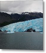 Alaska Glacier Along The Kenai Fjord Metal Print
