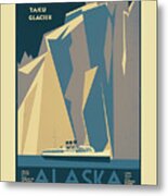 Alaska Travel Poster Metal Print